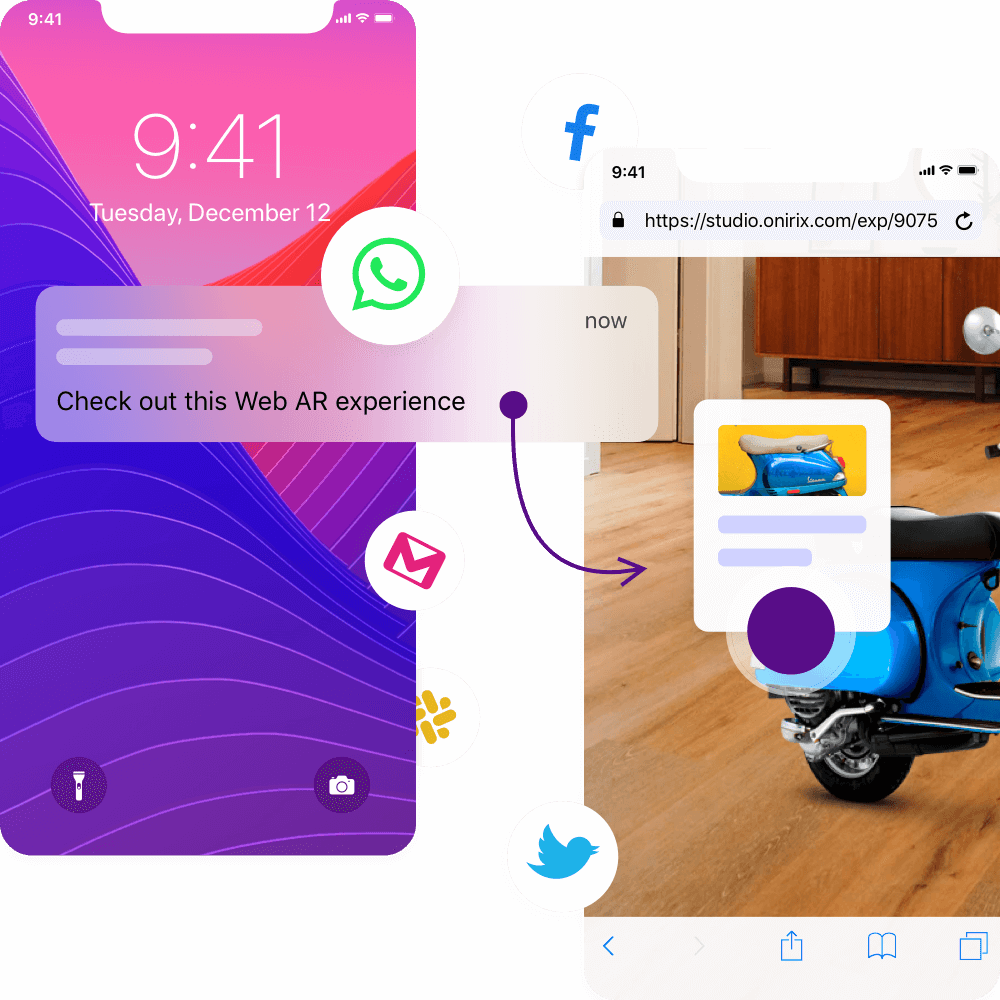 Augmented Reality Web experience Onirix