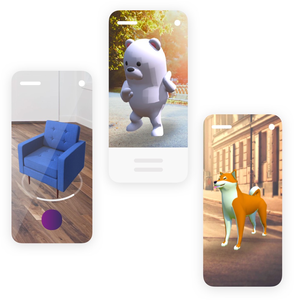 marker-based AR example