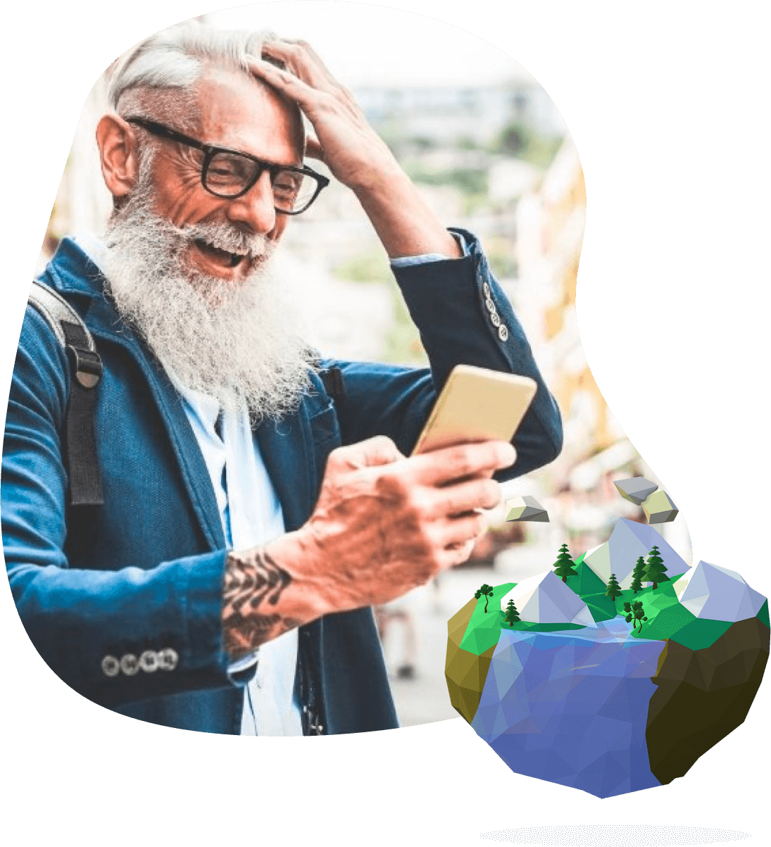 AR enhances the traditional concept of a treasure hunt paired with the immersive capabilities of Augmented Reality