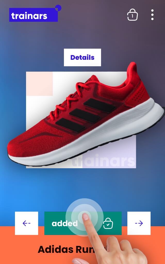 Trainars shop AR concept